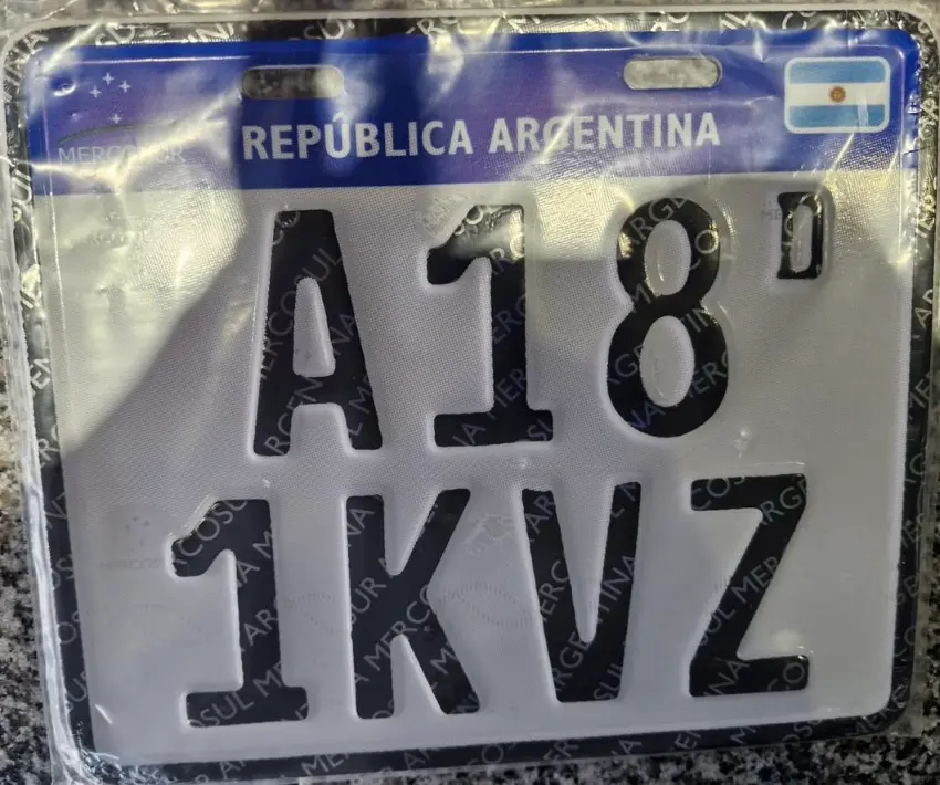 Patente de moto A181KVZ