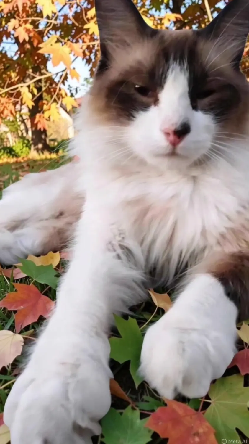 Agustín, Gato siamés Blanco y chocolate