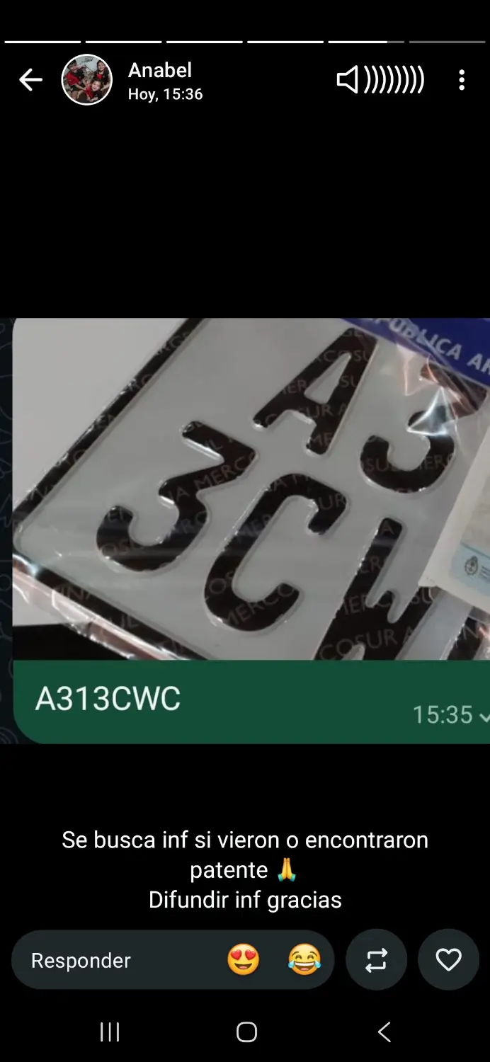 Patente de auto A313CWC